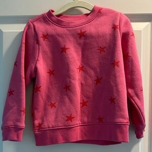 Primary Pink Star Pattern Sweatshirt